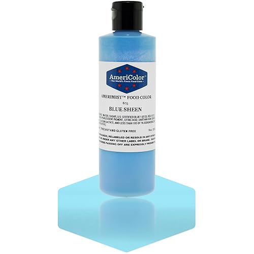 AmeriColor Amerimist Airbrush Color 9 Ounce, Blue Pearl Sheen