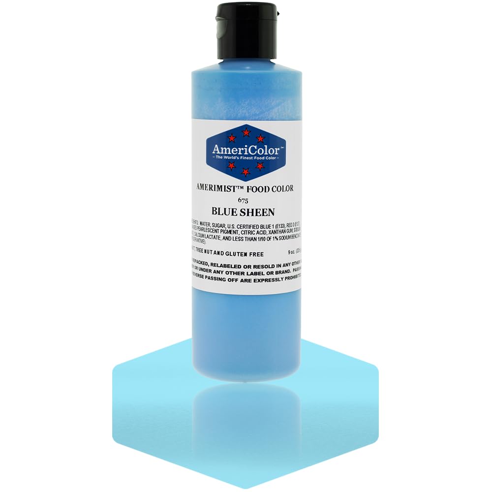 AmeriColor Amerimist Airbrush Color 9 Ounce, Blue Pearl Sheen