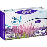 Lavender Fields Scented Fabric Softener Dryer Sheets by Final Touch | Softens & Freshens Laundry | Controls Wrinkles & Static Cling | Repels Lint