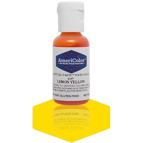 Americolor Soft Gel Paste Food Color, .75-Ounce, Lemon Yellow