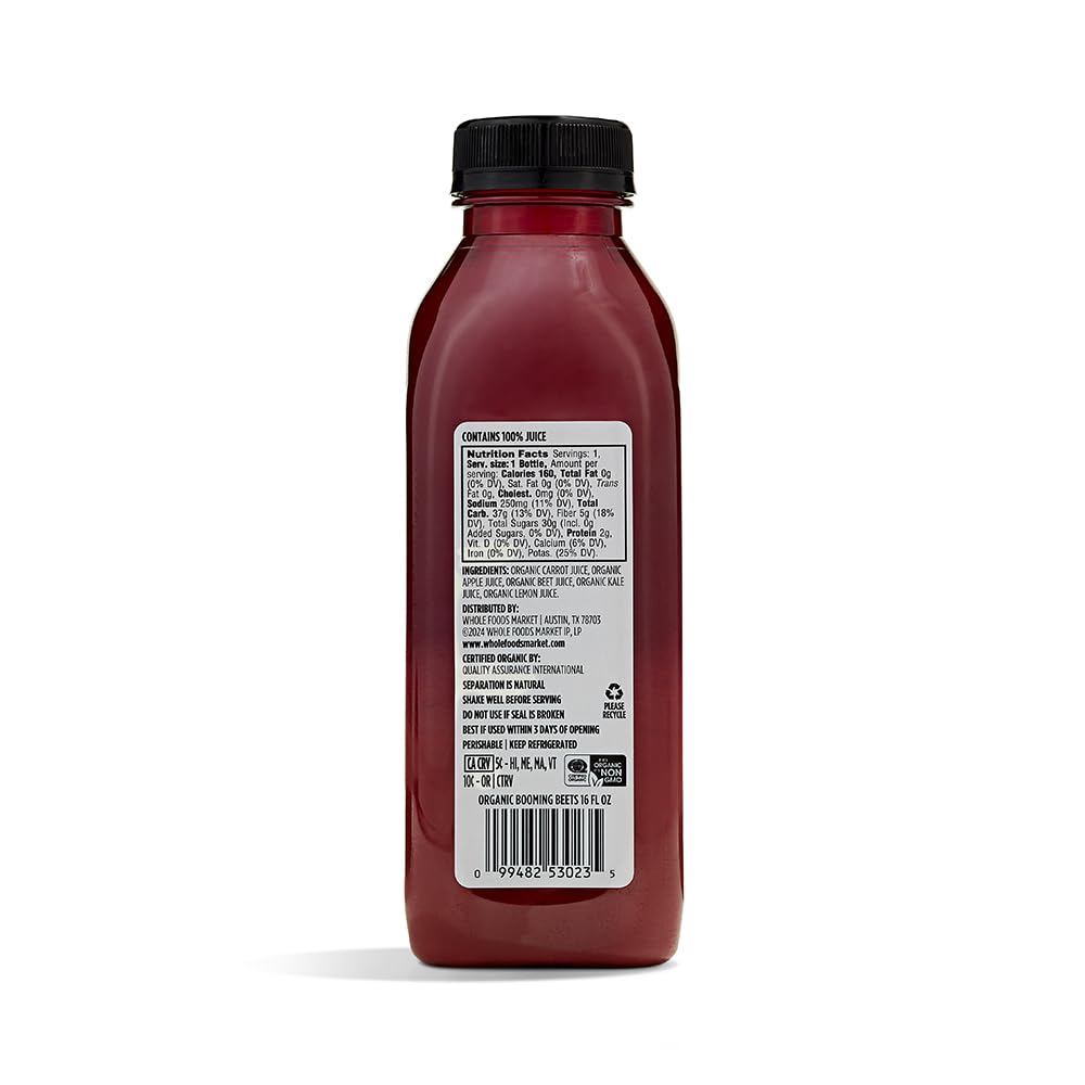Whole Foods Market Organic Booming Beet Juice, 16 FZ