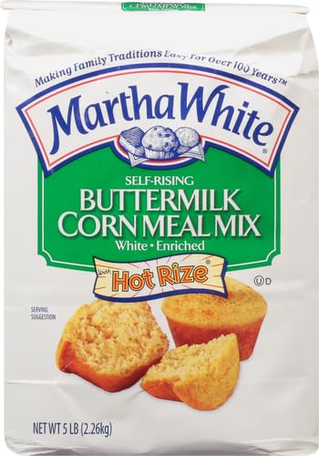 Martha White Self-Rising Buttermilk Corn Meal Mix 5 lb (Pack of 2)