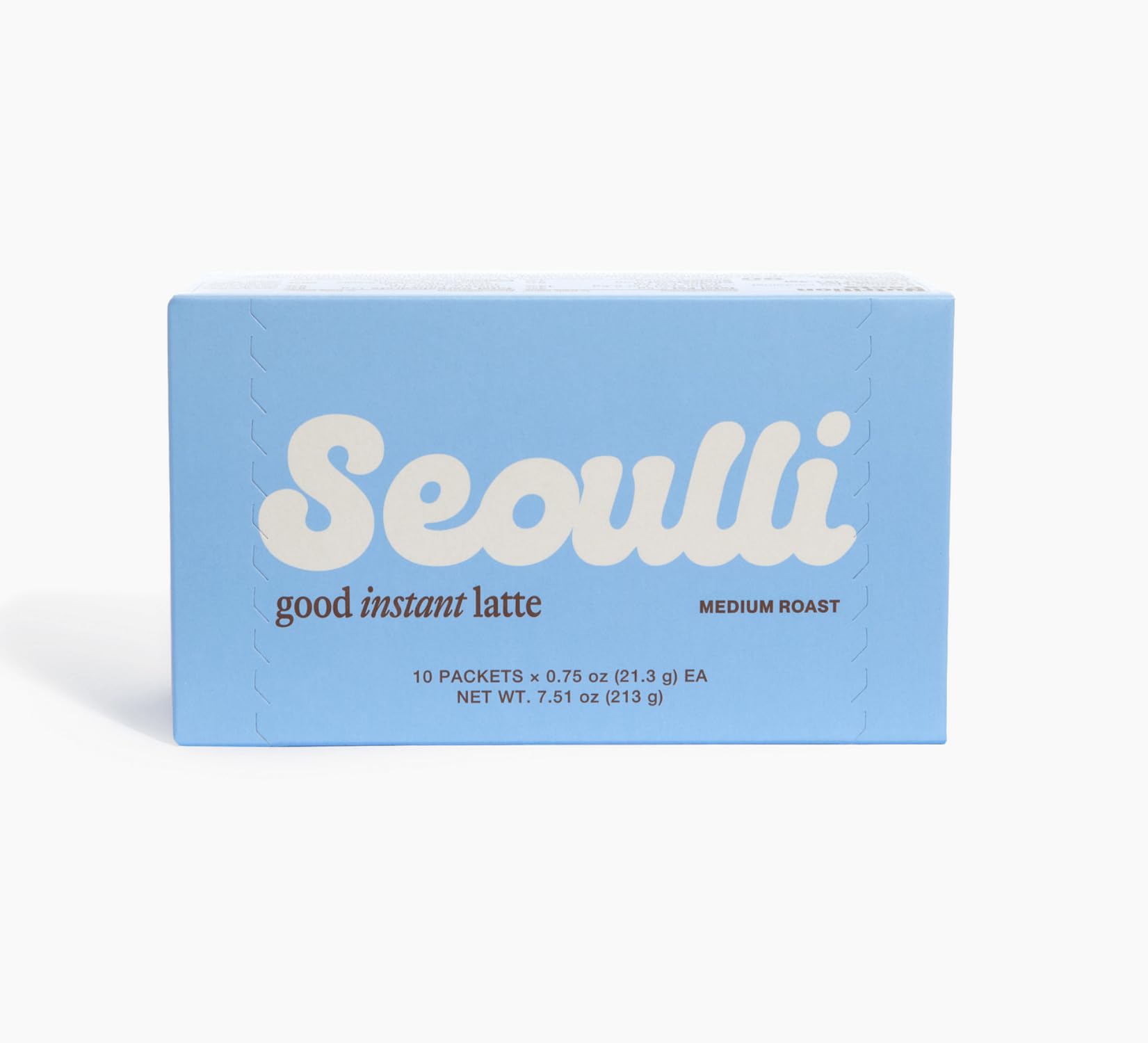 Seoulli Korean Instant Latte - Premium 3-in-1 Coffee Sticks with Arabica Beans, Real Milk-Based Creamer & Organic Brown Sugar - Smooth Medium Roast