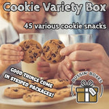 Cookie Variety Pack - Individually Wrapped Bulk Cookies Snack Box - 45 Count Sweet Snack Assortment for Office, School, Travel, and Gifting Assembled