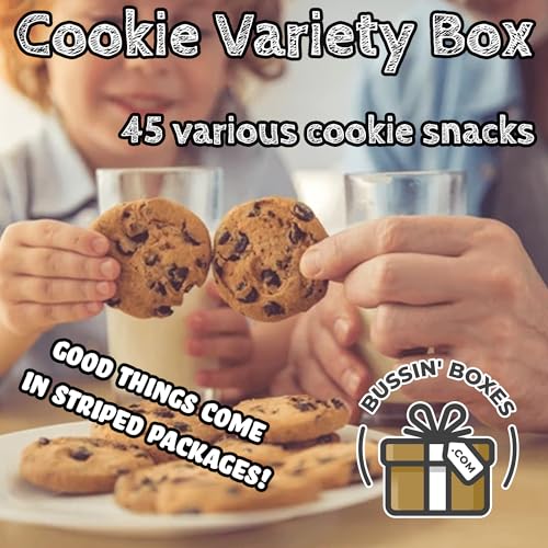 Cookie Variety Pack - Individually Wrapped Bulk Cookies Snack Box - 45 Count Sweet Snack Assortment for Office, School, Travel, and Gifting Assembled