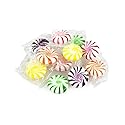 Mother Bears Candy Fruit Starlights, Assorted Striped Hard Candies, 2 Pound Bag