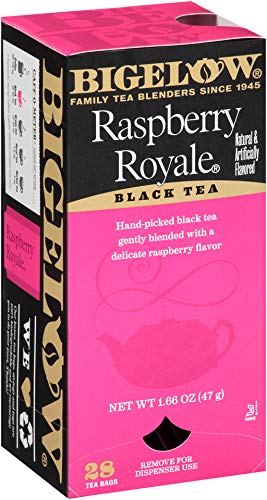 Bigelow Raspberry Royale Tea Bags 28-Count Boxes (Pack of 6) Black Tea Bags All Natural Gluten Free Rich in Antioxidants