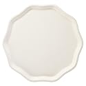 Bonjour Fte French Crme Compostable Dinner Plates | Sturdy Disposable Plates for Baby & Bridal Showers | Premium 10.5" Large Size, Pack of 8 |
