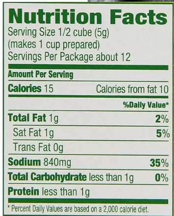 Bouillon 3 Pack of Vegetable Extra Large Cubes w/Exit 28 Bargains Sticker (Total of 18 Extra Large Cubes) Vegetarian