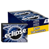 (8 Pack) ECLIPSE Winterfrost Sugar Free Chewing Gum Bulk Pack, 18 Piece