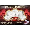 Sultan Turkish Delight - Rose, No Preservatives, No Additives, Low Fat Dessert, Giftable Candy Sweets, 16oz