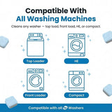 FURME Washing Machine Cleaner Tablets for Pet Owners - 24 Pack Deep Cleaning Descaler for HE Front & Top Load Washers - Removes Pet Hair Odor, Residue