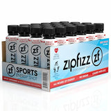 Zipfizz Sport Energy Shot, Fruit Punch, 4oz, Hydration, B12, Nitric Oxide Blend, (24 Count)