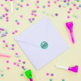 Andaz Press Birthday Chocolate Drop Labels Trio, Fits Kisses Party Favors, Cat Happy Birthday, 216-Pack