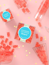 Sugarfina Strawberry Champagne Bears Small Candy Cube, Champagne Gummy Bears, 3.3 oz, 1 Count