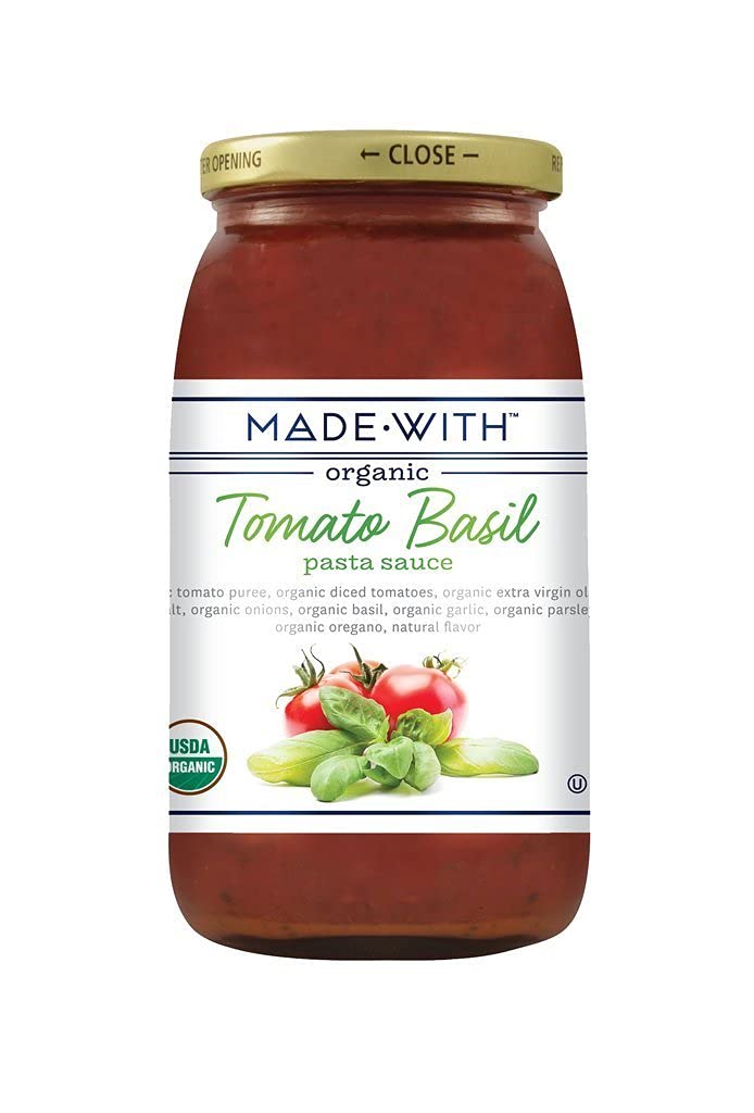 MadeWith 277127 25 oz Pasta Tmto Bsl Organic Sauce Pack of 12