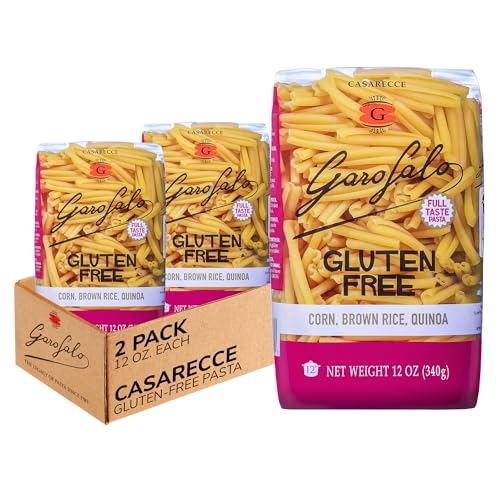 Garofalo - Premium Gluten-Free Casarecce Pasta, Italian Made, Corn, Rice, Potato & Quinoa Blend, Bronze-Drawn, Al Dente (2 pack)
