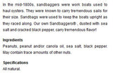 Blue Crab Bay "Sandbaggers" - Gourmet Virginia Peanuts with Sea Salt & Cracked Pepper, 12 Oz. Tin (4-Pack)