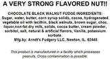 Home Made Creamy Chocolate Black Walnut Fudge - 1 1/2 Lb Box