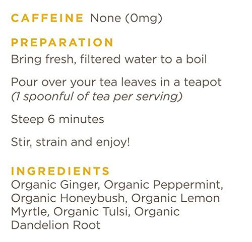 Golden Moon Tea Organic Herbal Detox Tea - Loose Leaf, Non GMO - Half Pound (96 Servings)