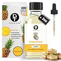 Dolce Flav Pineapple Extract - 2 Ounce Oil-Soluble Kosher, Sugar-Free, Concentrated Tropical Flavor for Candy, Chocolates & Desserts, Includes