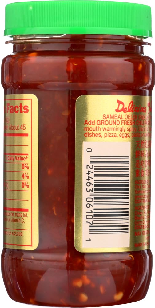 Huy Fong Sambal Oelek Ground Fresh Chili Paste (24x8Oz)24