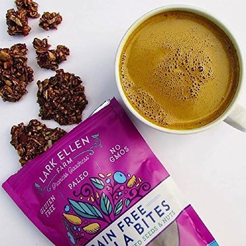 Lark Ellen Farm Berrylicious Granola Clusters: Raw, Organic, Vegan. Low Carb, Paleo. Gluten-Free Bites. Healthy Breakfast/Snack, 8 oz, 6 Pack