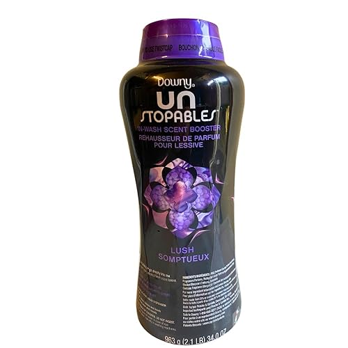 Downy Unstopables Lush in-wash Scent Booster Beads, 963 g, LARGE, BIACK &