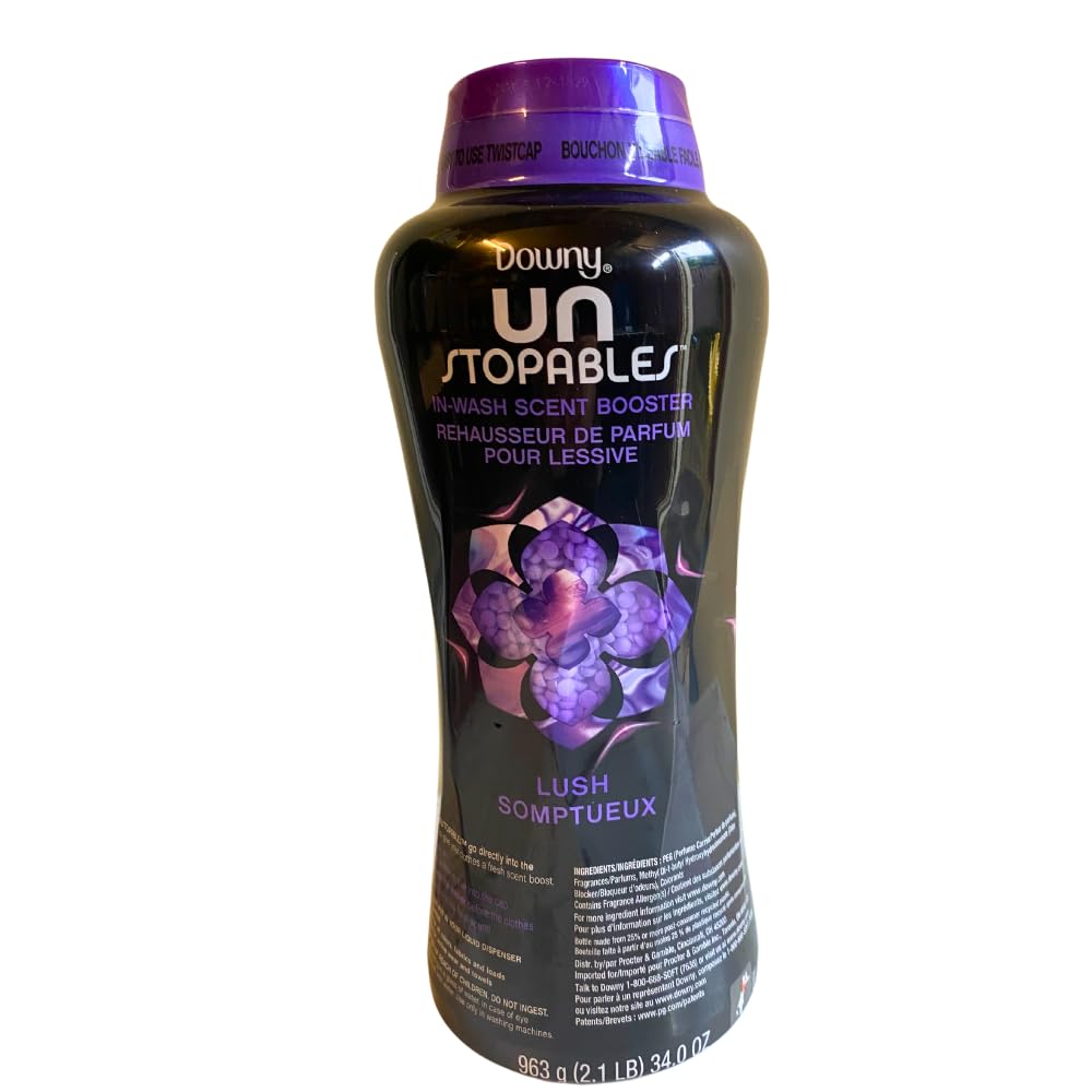 Downy Unstopables Lush in-wash Scent Booster Beads, 963 g, LARGE, BIACK &