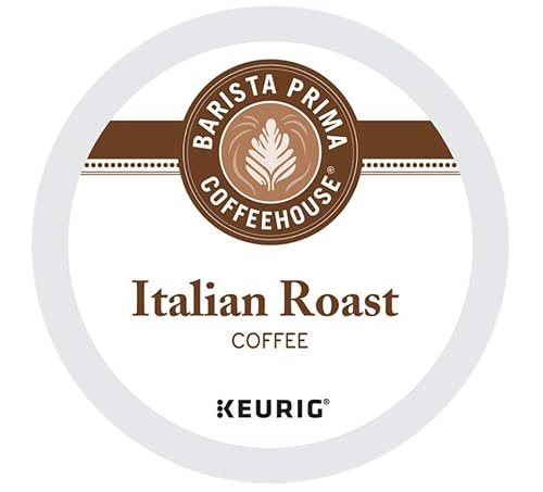 Barista Prima Dark Roast Extra Bold Coffee K-Cup, Italian Roast, 24 Count (Pack of 4)