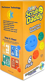 Scrub Daddy Sponge Set - Colors - Scratch-Free Scrubbers for Dishes and Home, Odor Resistant, Soft in Warm Water, Firm in Cold, Deep Cleaning