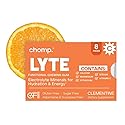 Chomp Gums LYTE Electrolyte Chewing Gum, Sugar-Free with Magnesium & Vitamin C, Aspartame & Sucralose Free, Clementine Flavor (1 Pack)