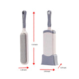 Generic Reusable Double - Sided Lint Remover Brush, Self - Cleaning Design for Clothes, Sofa, Car Seats