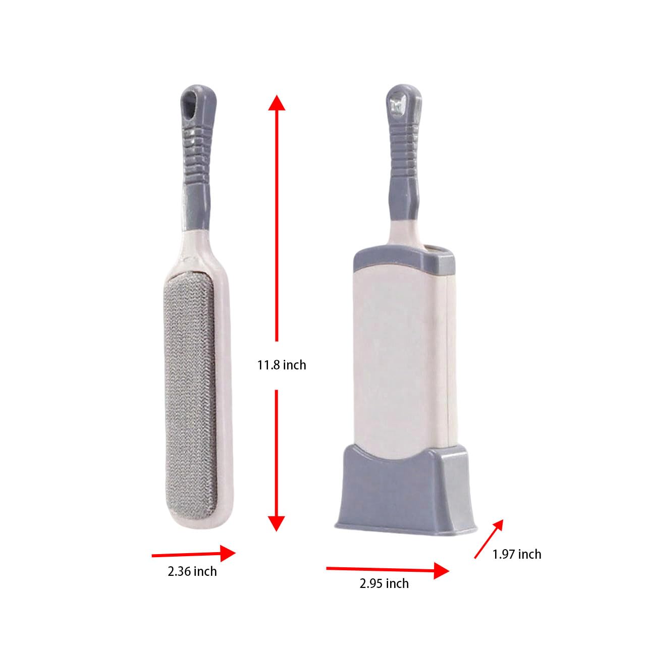 Generic Reusable Double - Sided Lint Remover Brush, Self - Cleaning Design for Clothes, Sofa, Car Seats