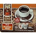 Aspen Ridge Coffee K Cups - Decaf Breakfast Blend Single Serve, 100% Arabica Coffe - 40 Count