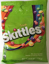 Skittles Bite Size Sour Candy, 162 Gram -- 12 per case.