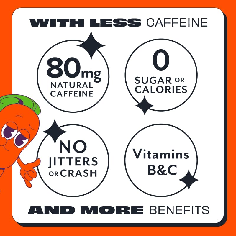 ASPIRE® Mango Lemonade, Healthy Energy Drink 80mg Natural Caffeine, Zero Sugar No Carbs Keto Friendly, 24 Pack Green Tea Sugar Free Drink Low Caffeine