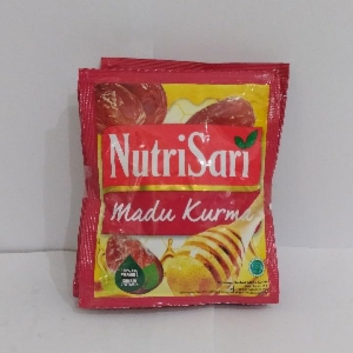 NutriSari Madu Kurma Date Honey Instant Drink Powder 10-ct, 110 gram (Pack of 3)