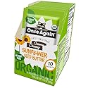 Once Again Organic Sunflower Butter Packets - Individual Sunflower Butter Packets for Snacks, Travel, Lunches - Single Serve Squeeze Packs - Vegan