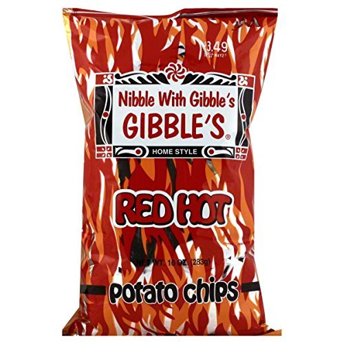 Gibble's RED HOTS Potato Chips (4-8oz bags)