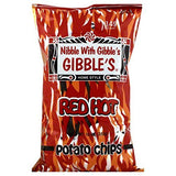 Gibble's RED HOTS Potato Chips (4-8oz bags)