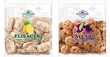 KOPERNIK PIERNIKI 2 pack: CALUSKI (4.94 oz) & FLISACZKI (5.39 oz) Sugar Coated Gingerbread. Product from Poland. Packing by Granda.