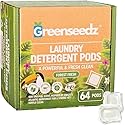 Laundry Detergent Pods, 64 Count, Fresh Scent, Eco Friendly, Biodegradable, HE Compatible, Powerful Stain & Odor Removal, Skin Friendly