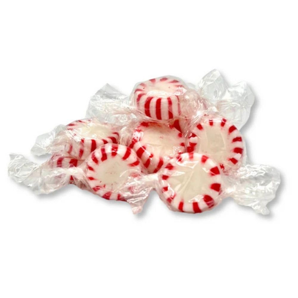 Peppermint Starlight Hard Candy, Red and White Mints, Individually Wrapped - 5 lb (Approx. 450 pieces)