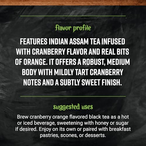 Frontier Bulk Cranberry Orange Flavored Black Tea, Organic, 16 Ounce