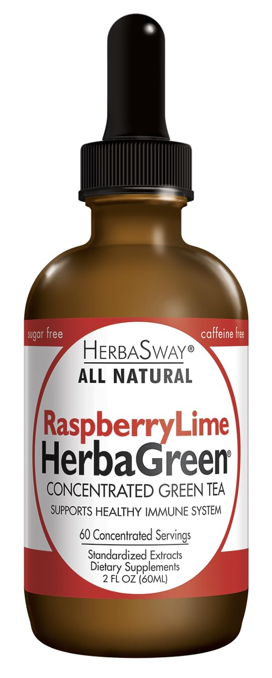 Herbasway Herbagreen Tea, Raspberry Lime, 2 Ounce