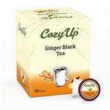 Cozy Up Ginger Black Tea K-Cup Pods, 36-Count, Compatible with Keurig Brewers