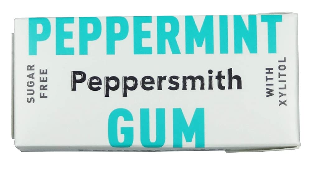 Peppersmith Peppermint Xylitol Gum 15g - 12 Pack