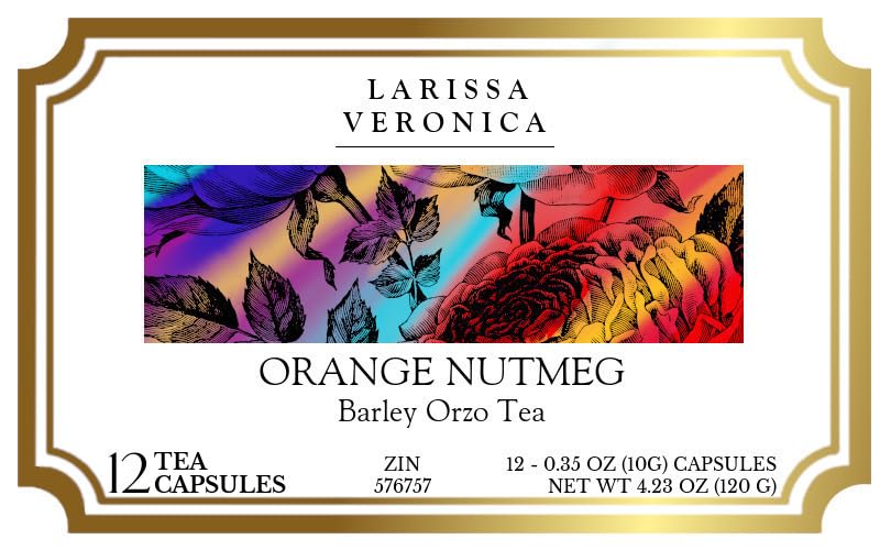 Orange Nutmeg Barley Orzo Tea (Single Serve K-Cup Pods) (12 pods, ZIN: 576757) - 3 Pack