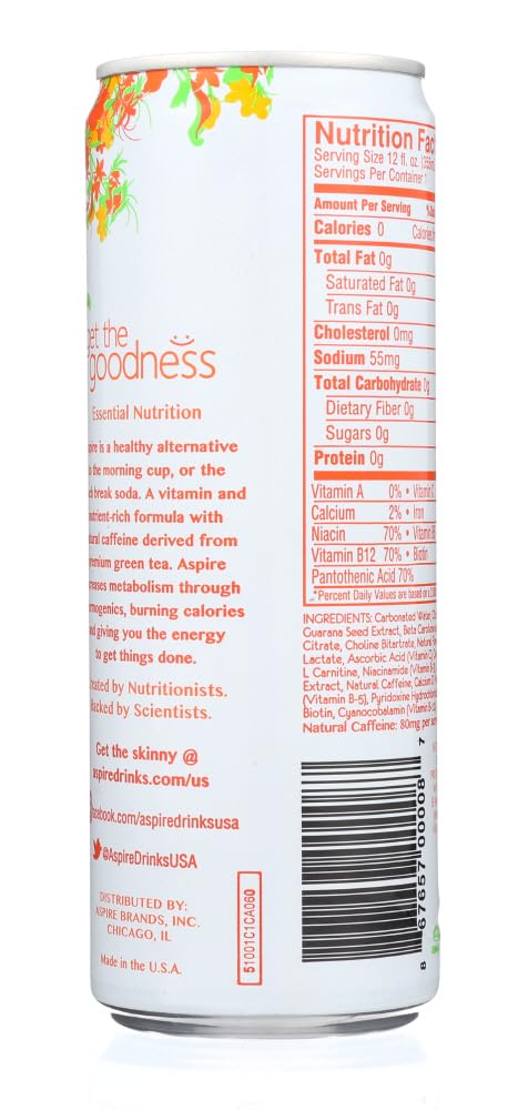 Aspire Drink Energy Mango Lemonade Single, 12 fl oz